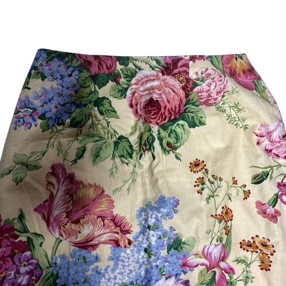 Vintage Mica Floral Tassel Beaded Skirt 8 - Picture 6 of 13